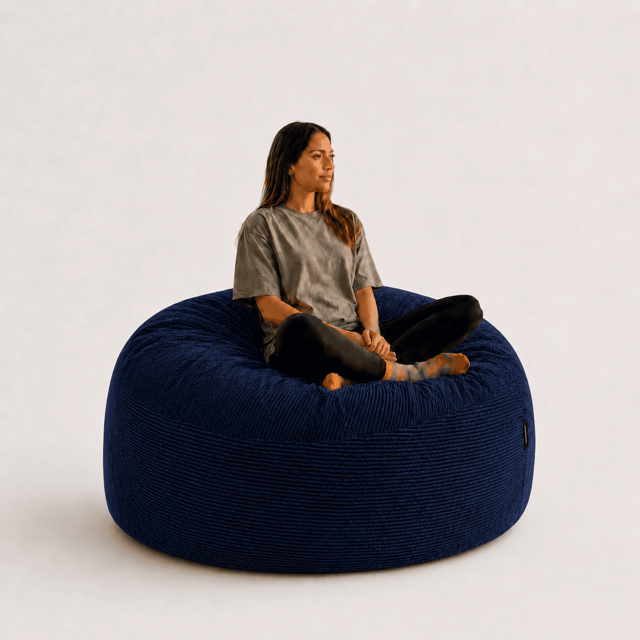 Puff SHIRONI NUNA Azul Oscuro miniatura 3